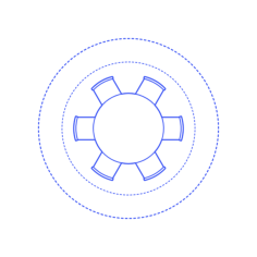 Layouts Dining Rooms Circle Casual Medium Vinyl Cutting Svg File, Free Vectors File